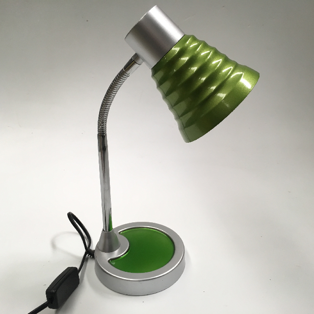 LAMP, Desk or Bedside Light - Small Anodised, Green